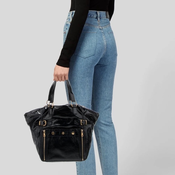 Yves Saint Laurent Handbags - Authentic Yves Saint Laurent Patent Leather Shoulder Bag